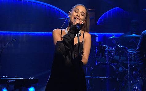 ariana grande nip slip|Ariana Grande Has Wardrobe Malfunction While Hosting SNL